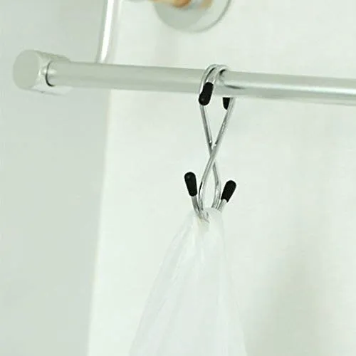 0232 Heavy Duty S-Shaped Stainless Steel Hanging Hooks - 5 pcs