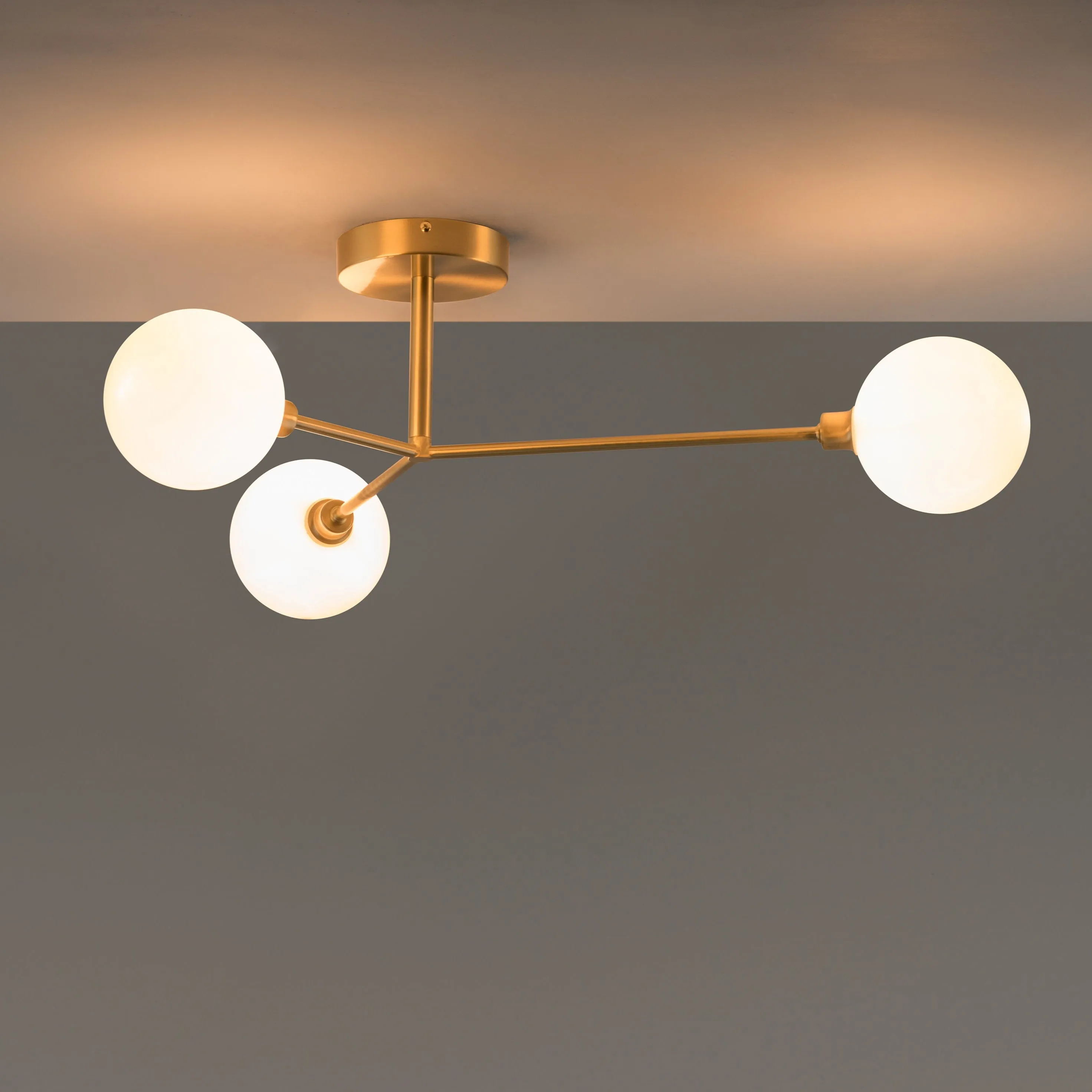 3 Light Flush Ceiling Light By Houseof