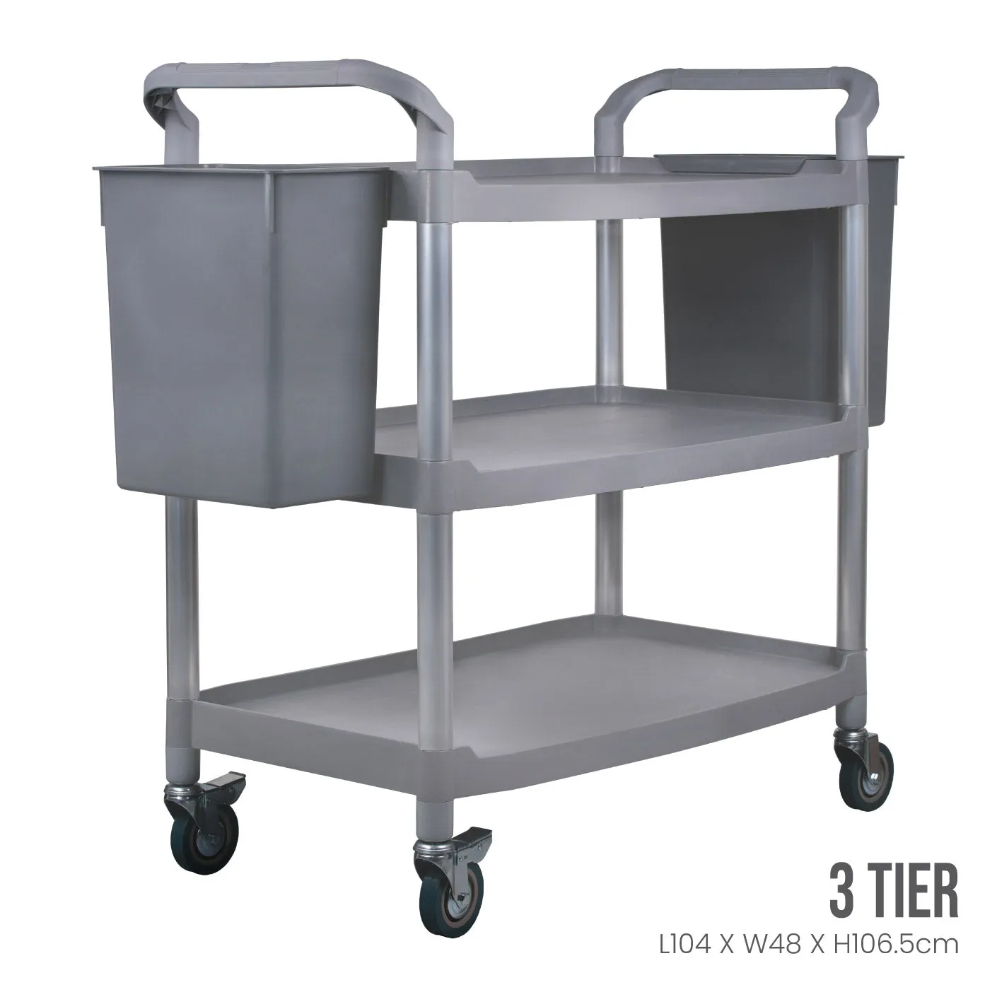 3 TIER CATERING CART W/WHLS (683)