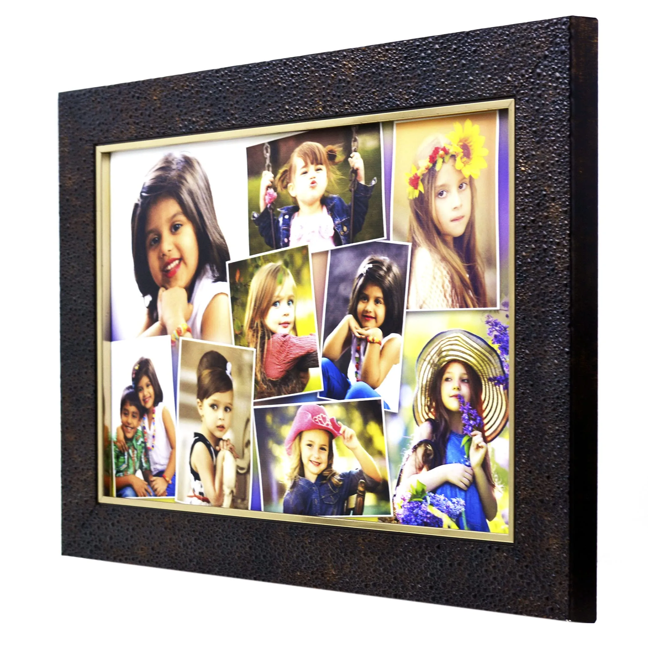 AJANTA ROYAL Personalized Collage Photo Frames for Walls Decoration (10x15 Inch) (Metallic Copper : CP-159)