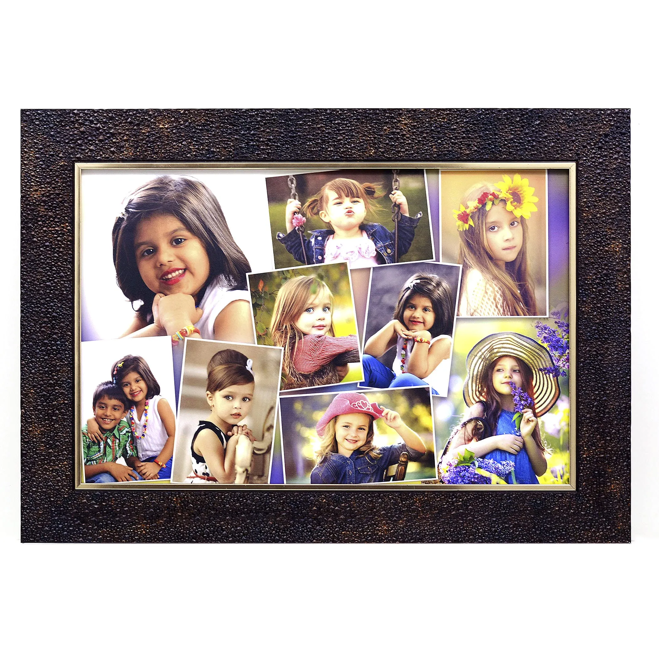 AJANTA ROYAL Personalized Collage Photo Frames for Walls Decoration (10x15 Inch) (Metallic Copper : CP-159)