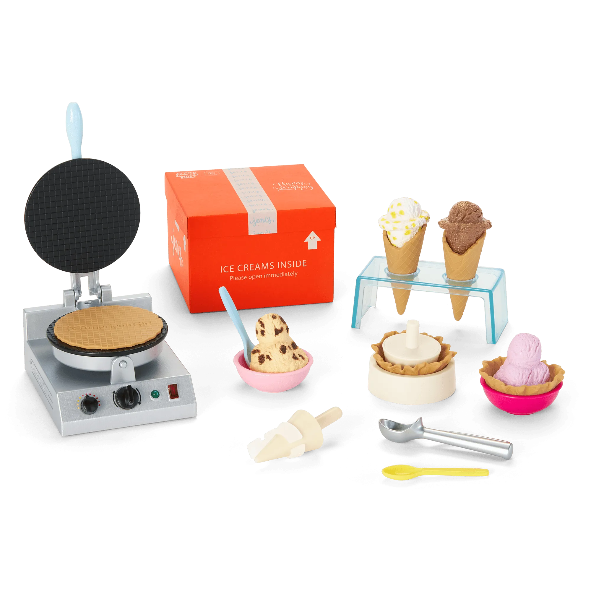 American Girl® x Jeni's Splendid Waffle Cone Set for 18-inch Dolls