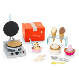 American Girl® x Jeni's Splendid Waffle Cone Set for 18-inch Dolls