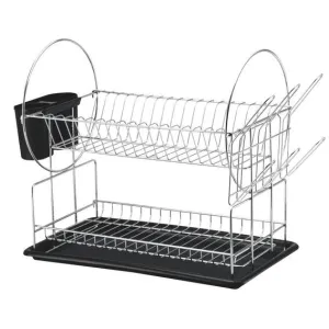 Aqua Dish Rack 2 Tier Chrome 29834