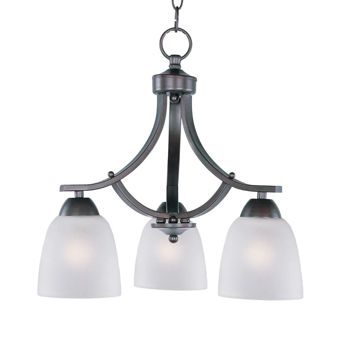 Axis 18 in. 3 Lights Chandelier Oil-Rubbed Bronze Finish