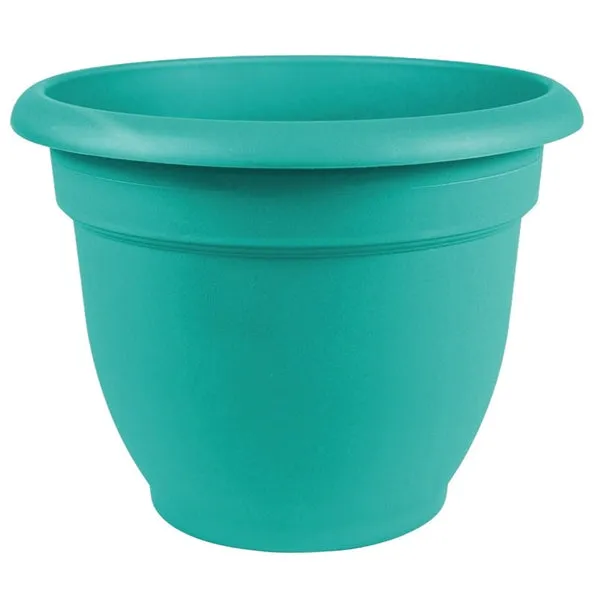 Bloem Ariana AP0827 Self-Watering Planter, 8 in Dia, 8-3/4 in W, Round, Plastic, Calypso