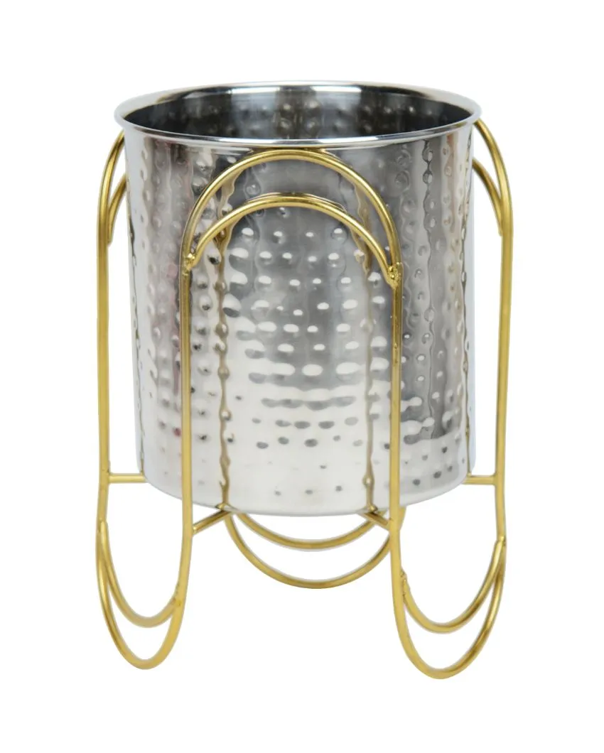 Blossom Perch  Stainless Steel Planter | Plant Not Included