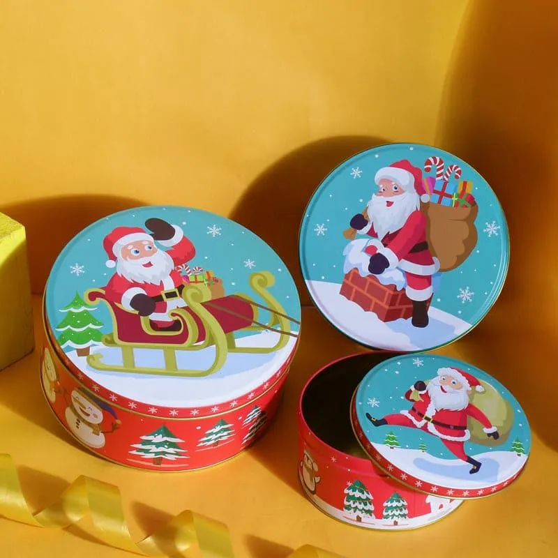 Busy Santa Storage Box - Set Of Three