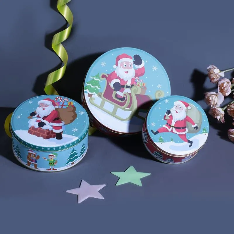 Busy Santa Storage Box - Set Of Three