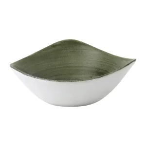 Churchill Stonecast Patina Lotus Bowl Burnished Green 178mm (Pack of 12)