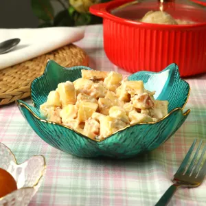 Crystal Lily Serving Bowl