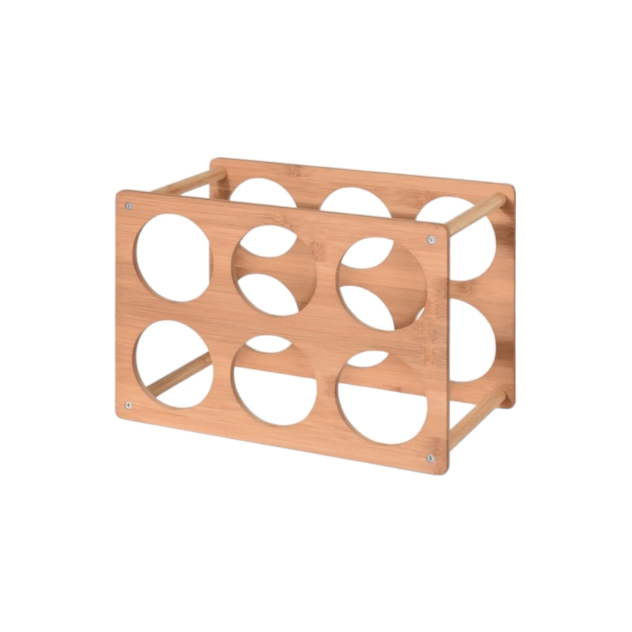 EH Bamboo Bottle Rack Holder 6 Bottle fit