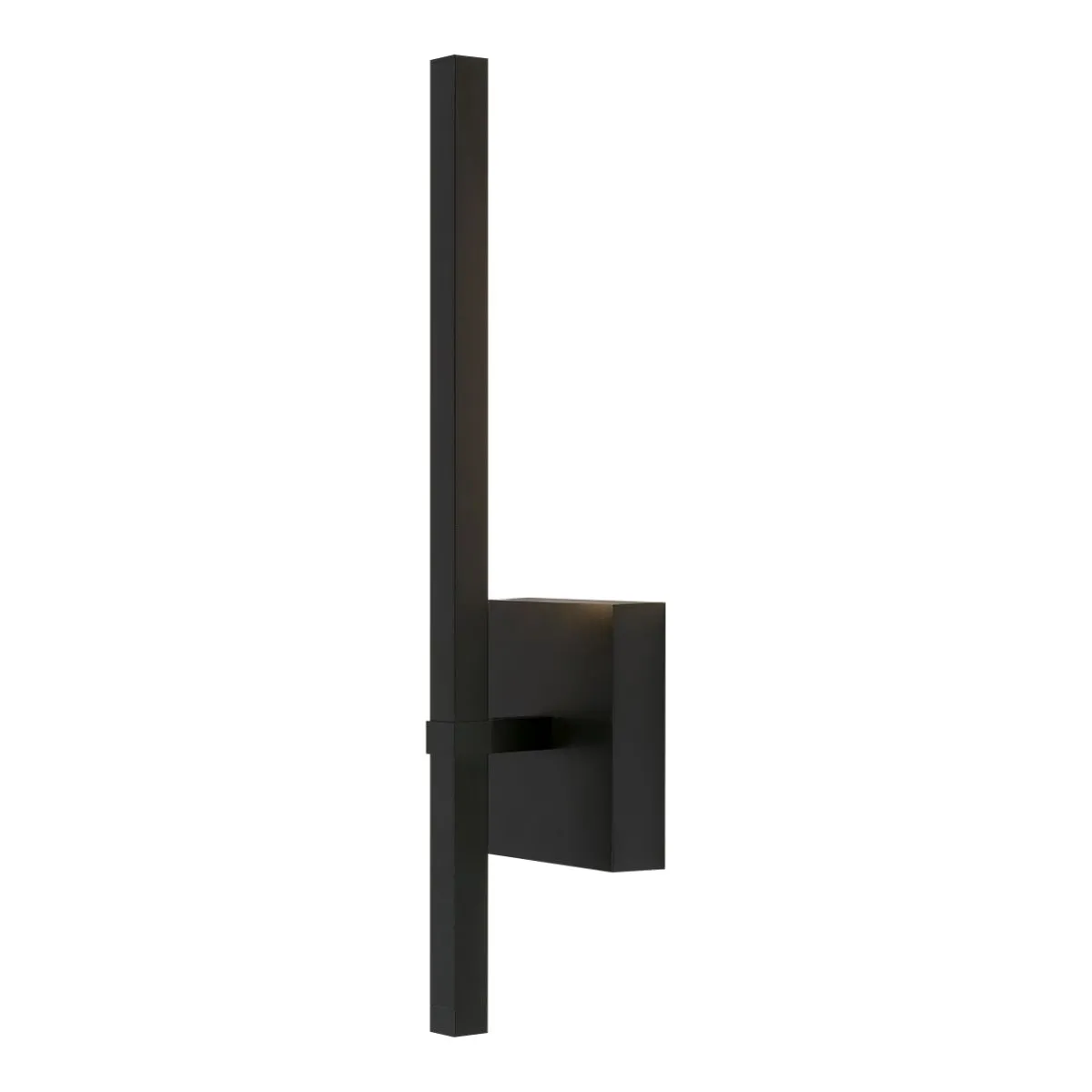 Filo 23 In. 2 Lights LED Outdoor Wall Sconce Black Finish