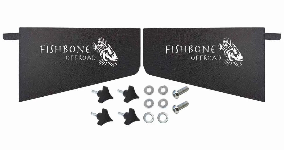 Fishbone Offroad Storage Bins Jeep Wrangler JL (18-23) [Wheel Well] Black Powder Coated Steel