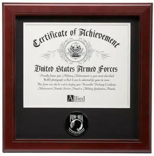 Flag Connections  POW/MIA Medallion 8-Inch by 10-Inch Certificate Frame.