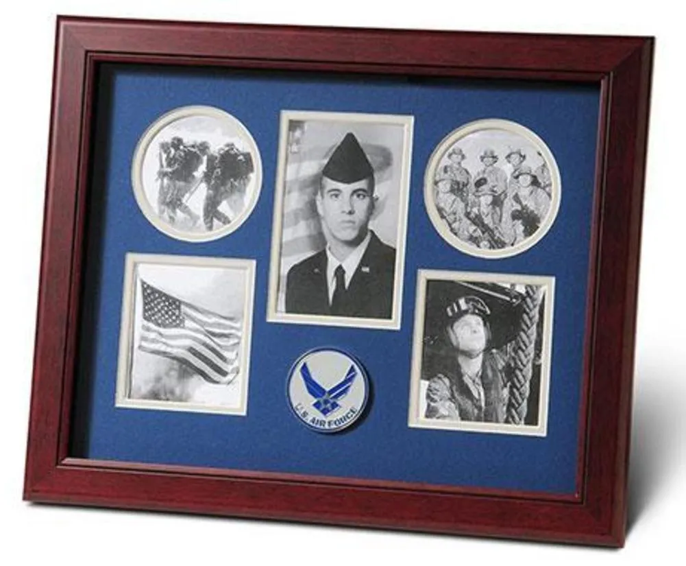 Flags Connections Aim High Air Force Medallion 5 Picture Collage Frame