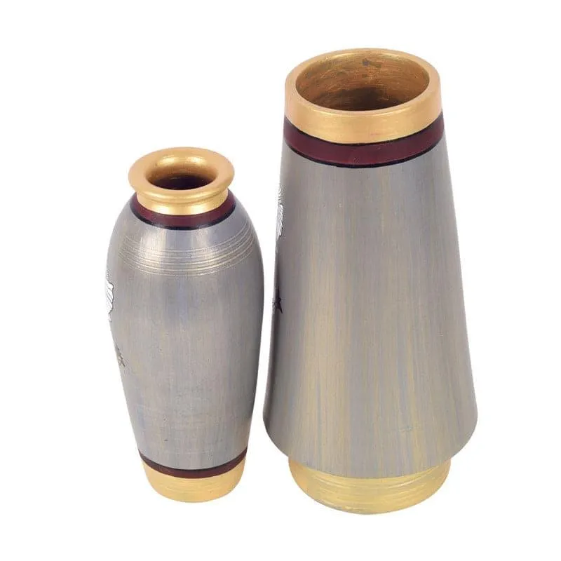 Golden Glam Terracotta Vase - Set Of Two