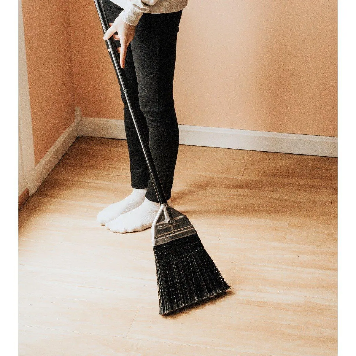 Household Broom With Long lasting Polypropylene Bristles Indoor/Outdoor