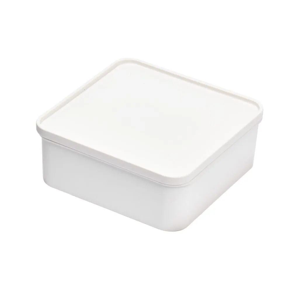 iDesign Eco Divided Food Storage Containers Made from Recycled Plastic with Lids in Coconut