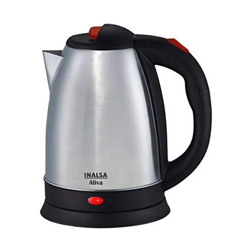 Inalsa Robot INOX 1000 800-Watt Hand Blender with Chopper DC Motor (Silver/Black)   Inalsa Aliva 1500 Watt Electric Kettle in 1.5-Litre (Black/Silver)