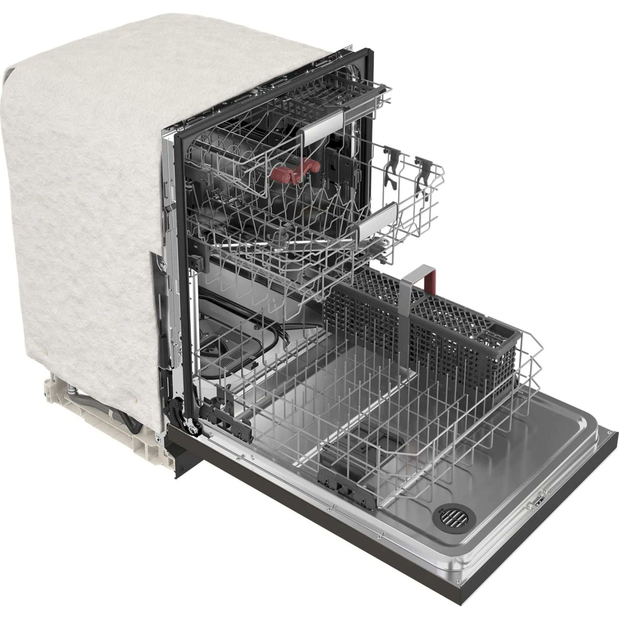 KitchenAid  44 dBA Dishwasher in PrintShield Finish with FreeFlex Third Rack (KDTM404KBS)