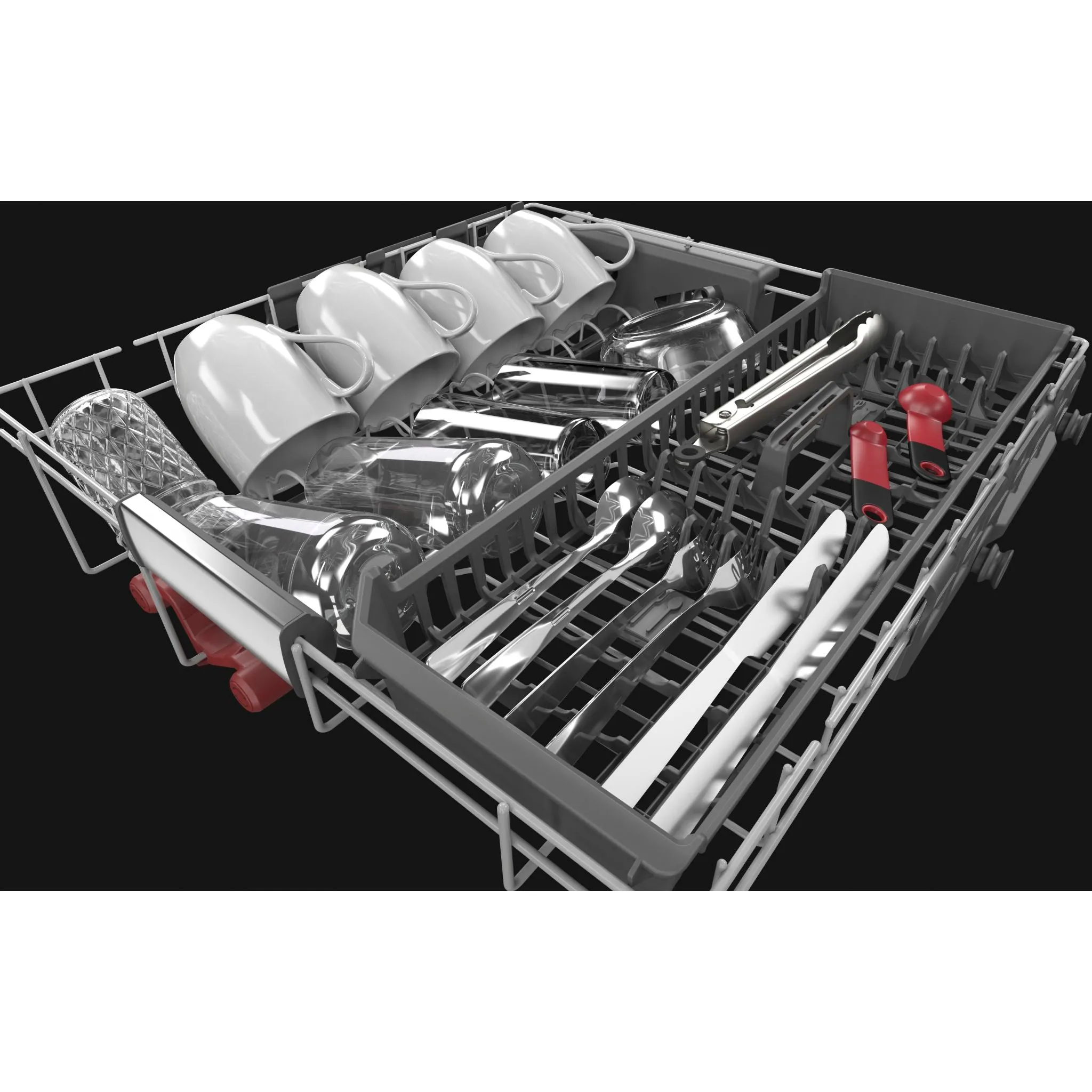 KitchenAid  44 dBA Dishwasher in PrintShield Finish with FreeFlex Third Rack (KDTM404KBS)