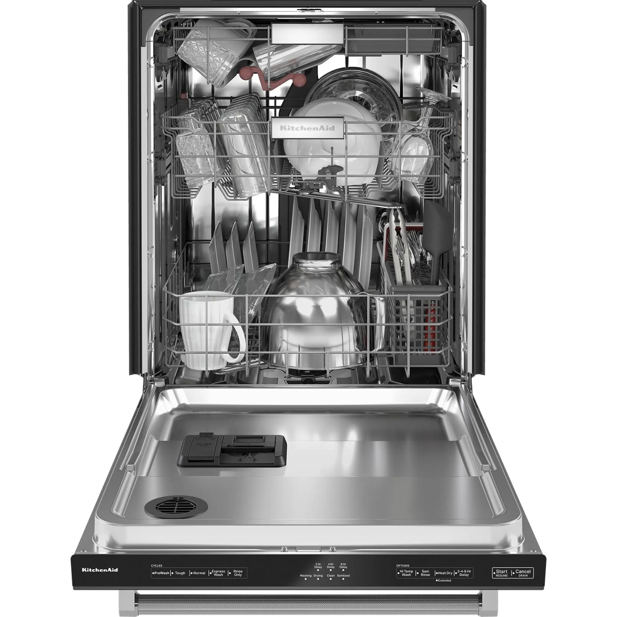 KitchenAid  44 dBA Dishwasher in PrintShield Finish with FreeFlex Third Rack (KDTM404KBS)