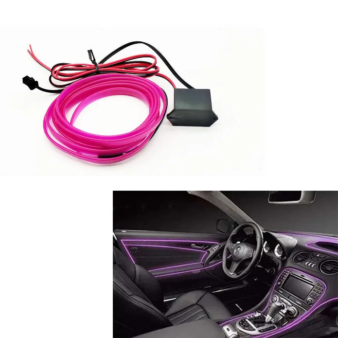 Maximus EL Glow Wire For Interior / Dashboard LED Light 2Meters (6ft) - Pink