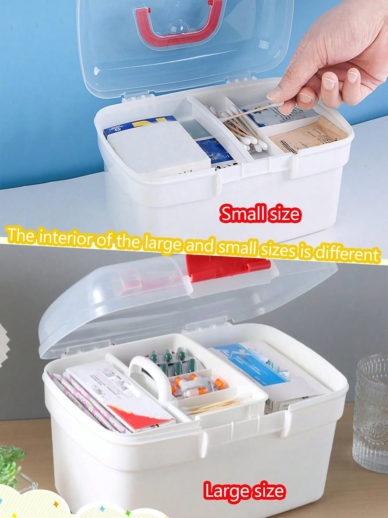 Medicine Storage Box, First Aid Kit For Home, Student Dorm, Medical Emergency