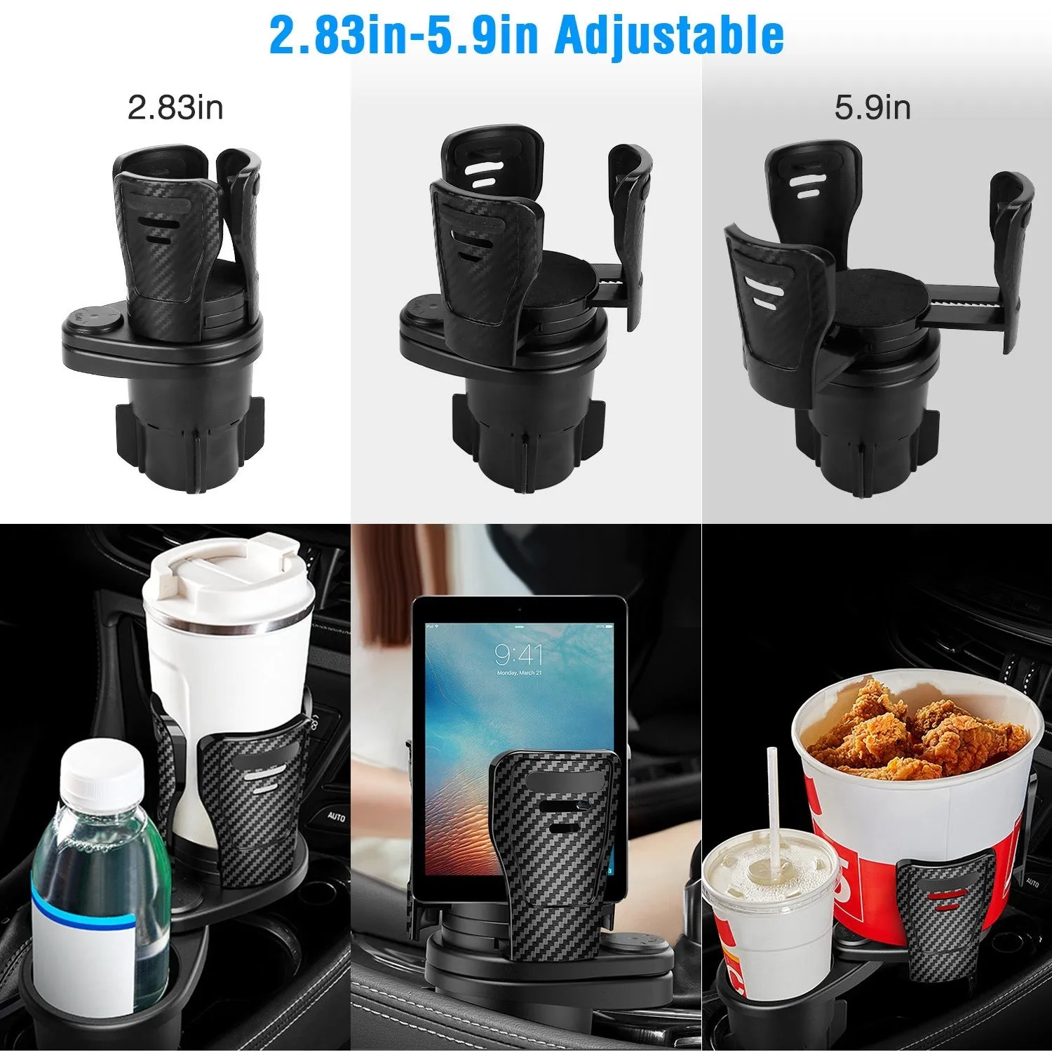 Multifunctional Auto Drink Beverage Cup Holder