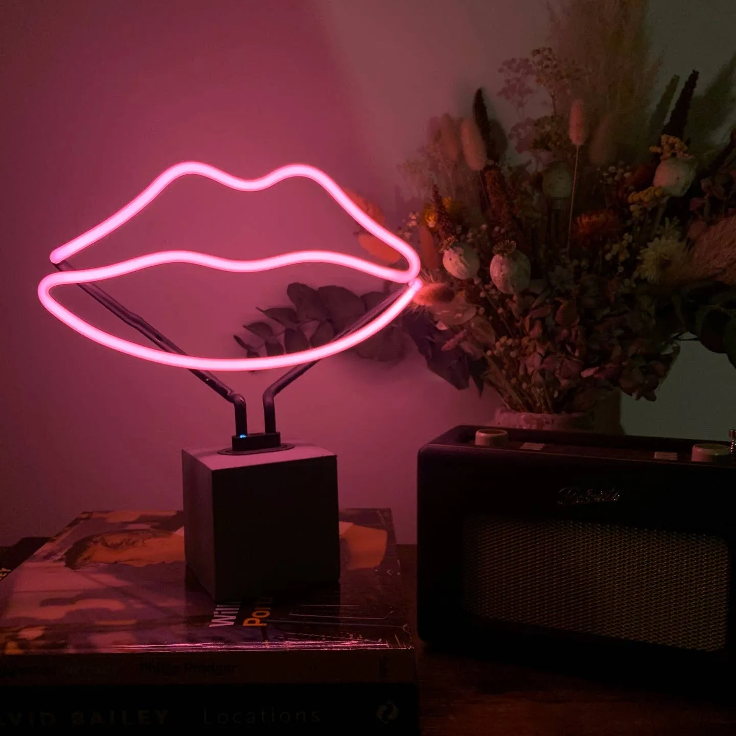 Neon 'lips' Sign