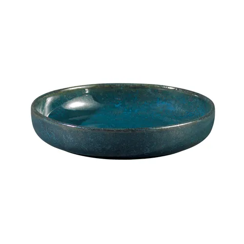 Oneida F1468994291 23 1/2 oz Round Studio Pottery Tapas Bowl - Porcelain, Blue Moss | Denson CFE