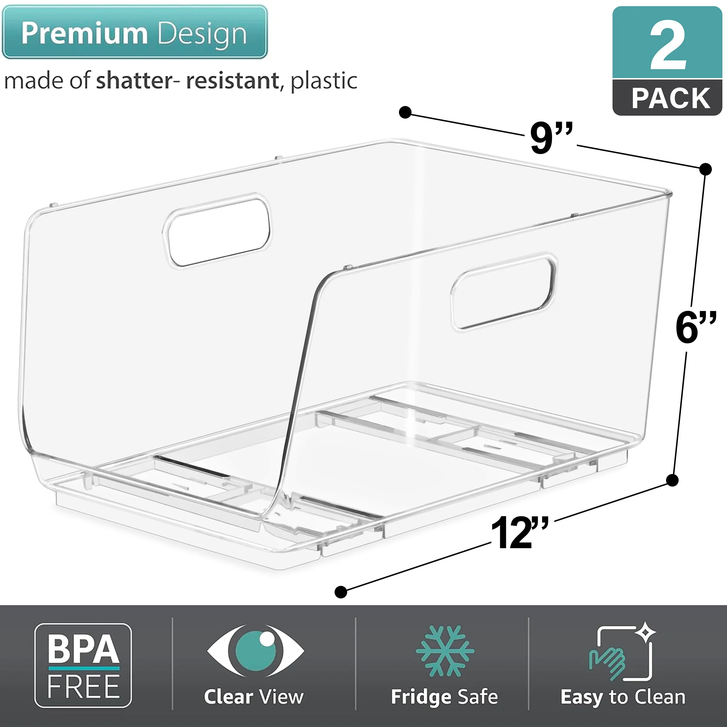 Open Front Bins Set