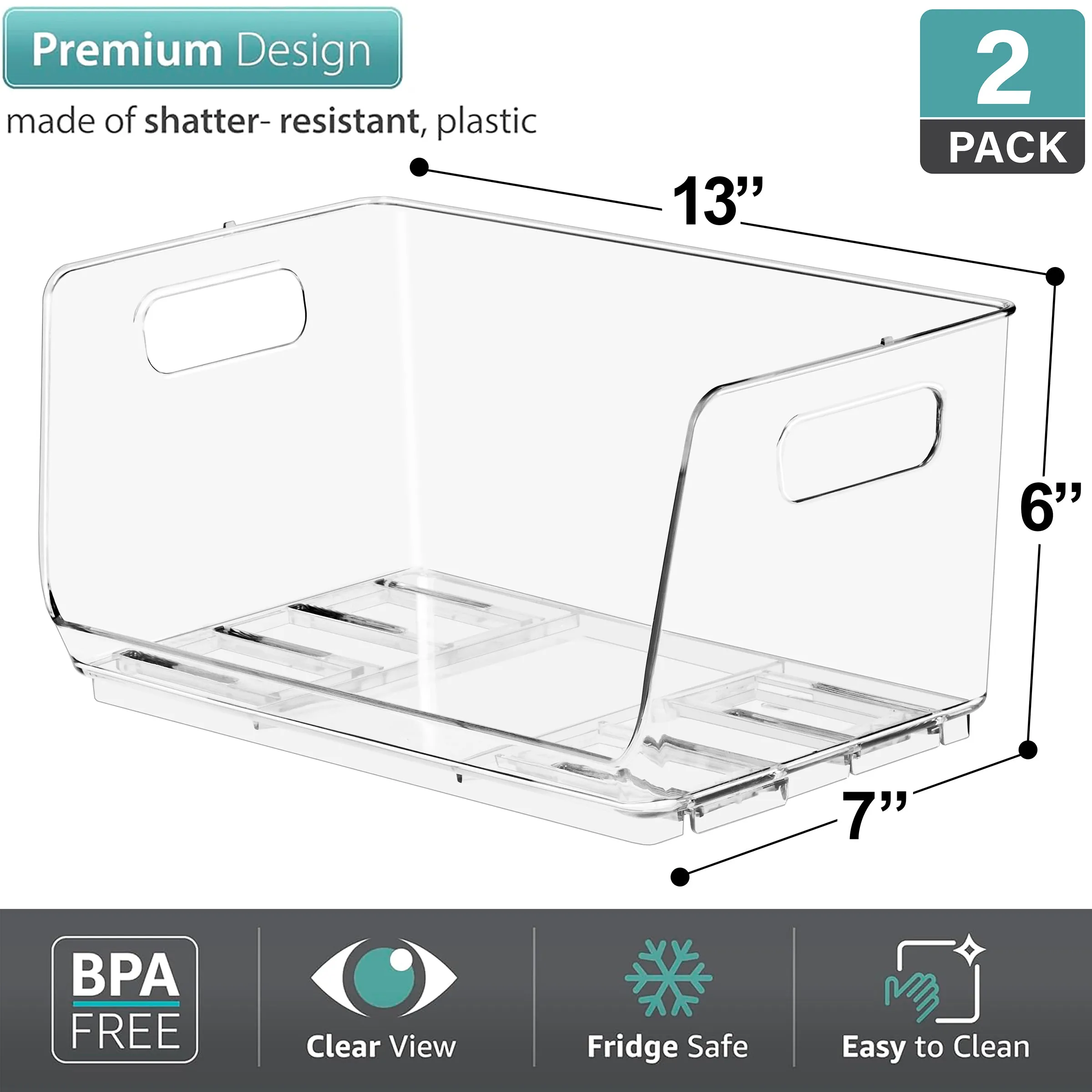 Open Front Bins Set