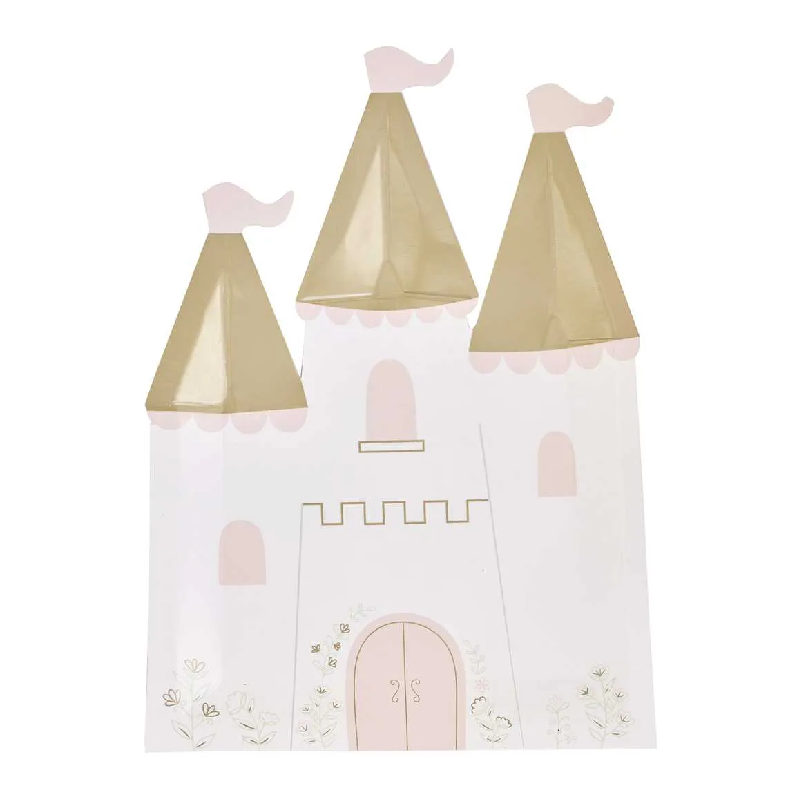 Princess Castle Paper Party Plates x 8