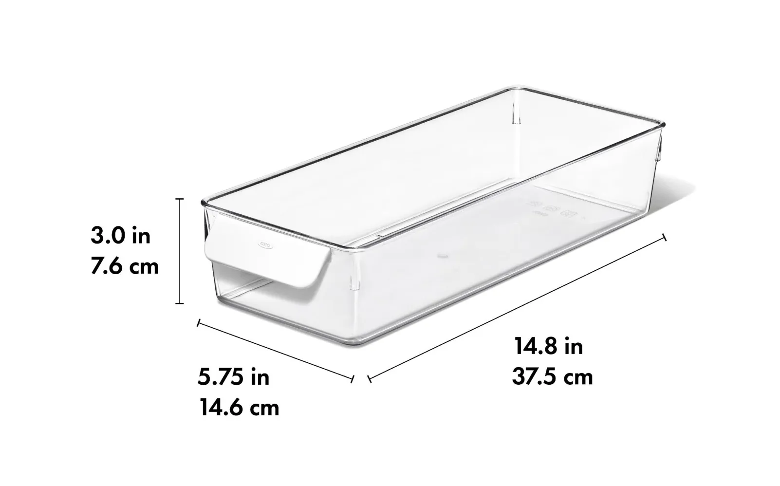 Refrigerator Storage Bin 5 In X 14 In