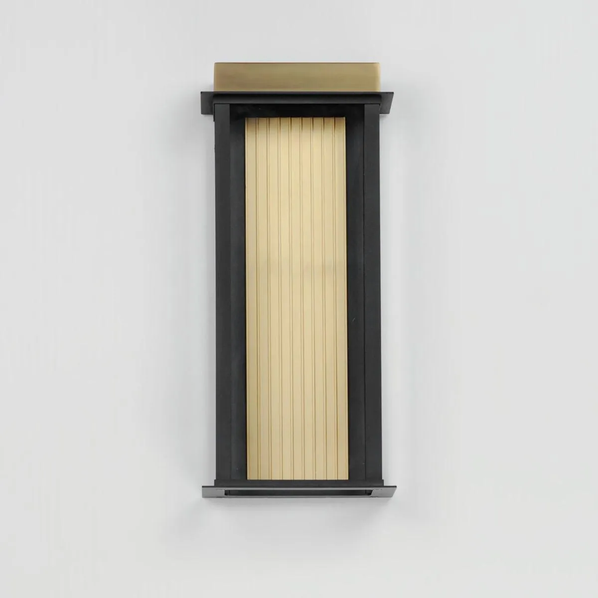 Rincon 16 in. LED Outdoor Wall Sconce Black and Gold Finish