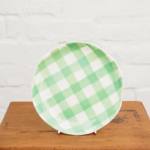 Side Plate - Green Gingham