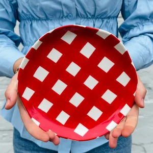 Side Plate - Red Gingham