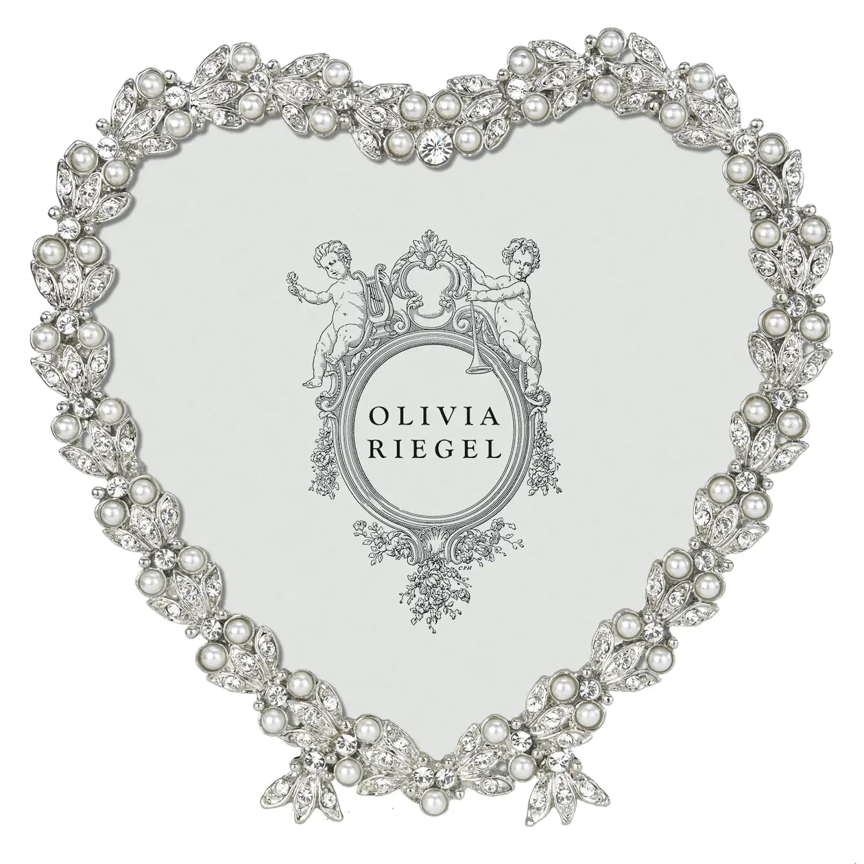 Silver Contessa Heart Frame 3.5"