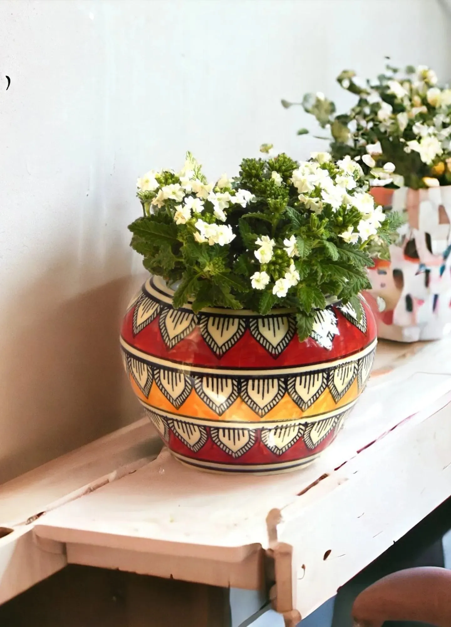 Sleek Greenery Ceramic Planter Pot