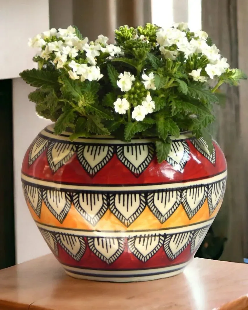 Sleek Greenery Ceramic Planter Pot