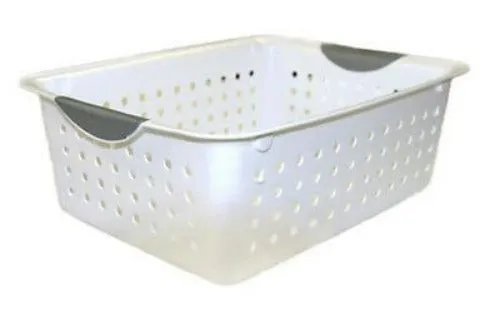 Sterilite 16248006 Medium, White, Ultra Storage / Organization Baskets - Quantity of 24