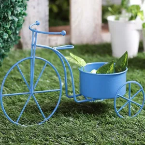 Twee Bicycle Planter-Blue