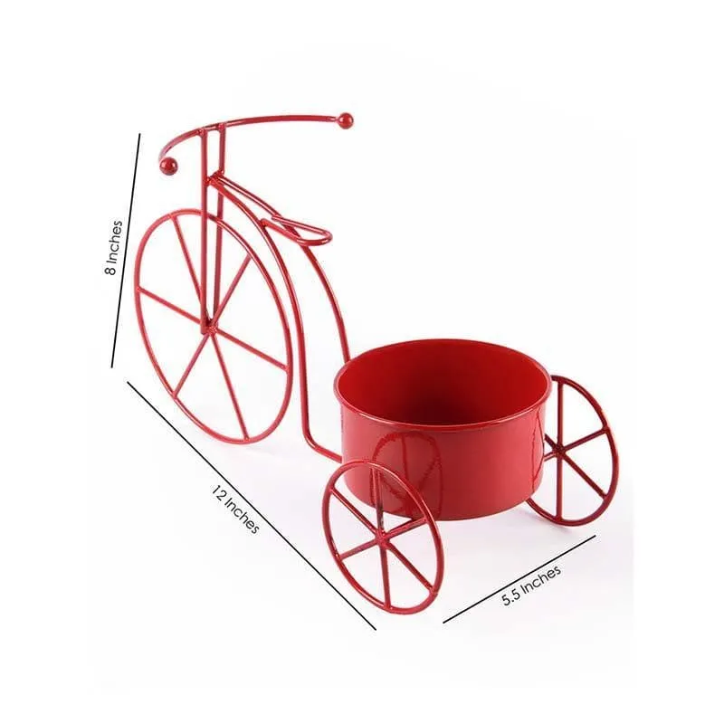 Twee Bicycle Planter-Red