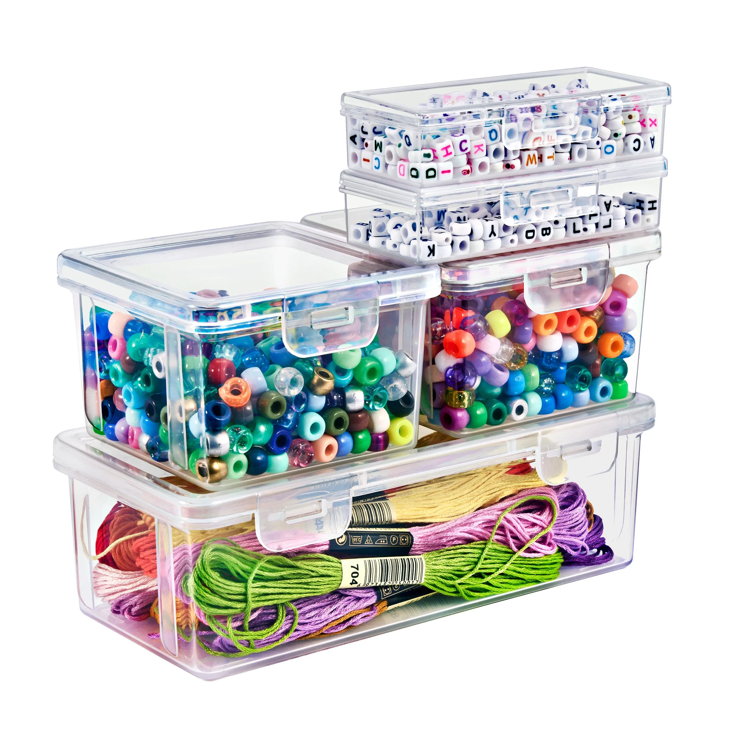 Variety Pack Hardware Storage Container Set (6 Pc)