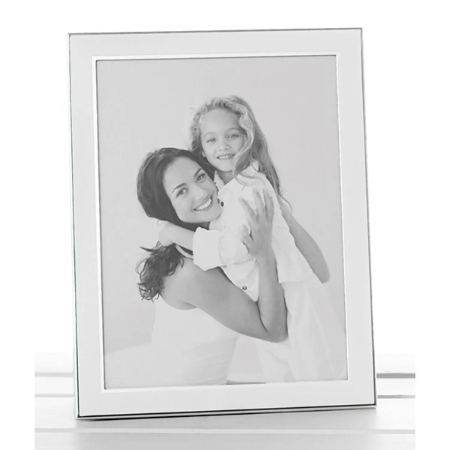 White Silver Metal 2x3 Photo Frame