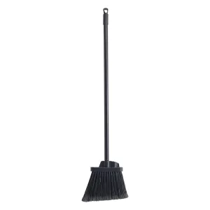 Winco BRF-6K-H Lobby Broom with Straight Bristles and Black Handle, 30"