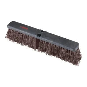 Winco BRFC-18B Push Broom Head with Coarse Brown Bristles, 18"L