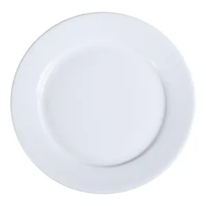 Yanco AC-20 ABCO 11.25" White Porcelain Dinner Plate, Pack of 12